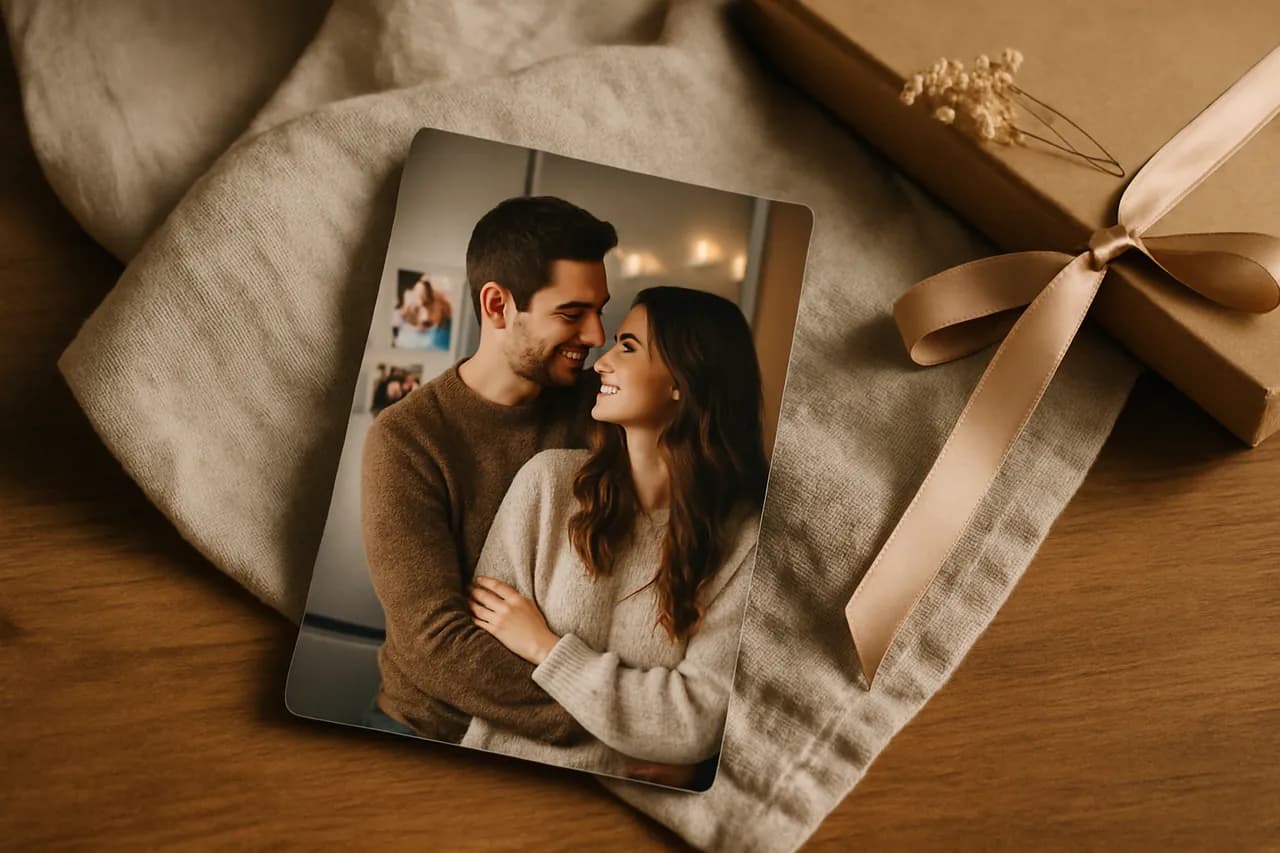 Buzdolabında sergilenen kişiye özel 27 adet foto magnet paketi